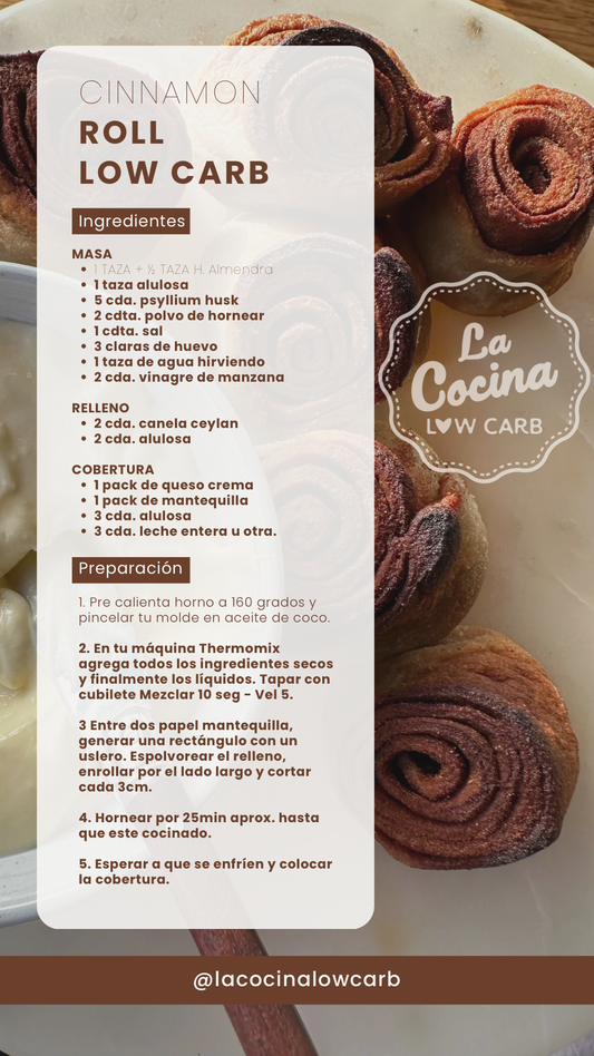 Rollos de Canela Low Carb